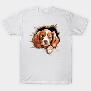 Baby Cocker Spaniel Dog Peeking T-Shirt